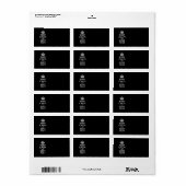 Aangepaste Hou Je Kalm En Bewerk Tekst op Zwart Etiket (Full Sheet)