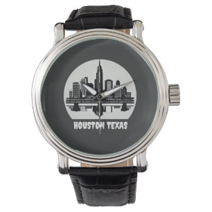 Aangepaste Houston Skyline Horloge