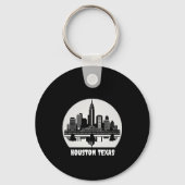 Aangepaste Houston Skyline Sleutelhanger (Achterkant)