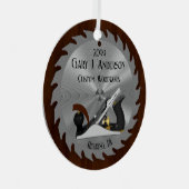 Aangepaste houtbewerking zaagblad schaafmachine metalen ornament (Voorkant Rechts)