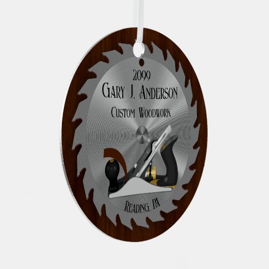 Aangepaste houtbewerking zaagblad schaafmachine metalen ornament (Voorkant Rechts)