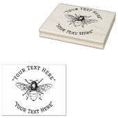 Aangepaste Houten Bij Textuur Stempel (Gestempeld)