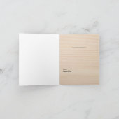 Aangepaste Houten Dank Je van Koppel Vouwkaart Bedankkaart (Binnen)