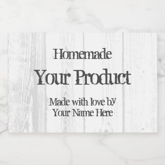 Aangepaste  houten inblikken sjabloon mason jar voedselcontainer etiket (Enkel label)