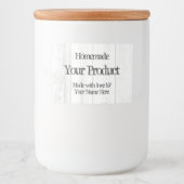 Aangepaste  houten inblikken sjabloon mason jar voedselcontainer etiket (Voorkant)