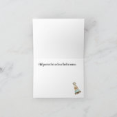 Aangepaste  Houten Speelgoed Patroon Baby Bedankkaart (Binnen)