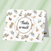 Aangepaste  Houten Speelgoed Patroon Baby Bedankkaart