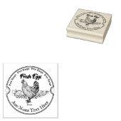 Aangepaste houten stempel eieren (Gestempeld)