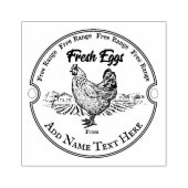 Aangepaste houten stempel eieren (Afrduk)