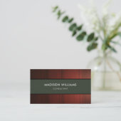 Aangepaste Houten Stijl Fancy Professioneel Visitekaartje (Staand voorkant)