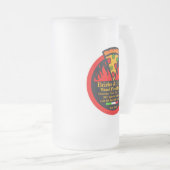 Aangepaste houtgestookte pizzarestaurant promo matglas bierpul (Voorkant rechts)