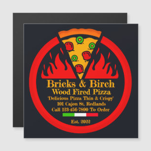 Aangepaste houtgestookte pizzarestaurant promotie