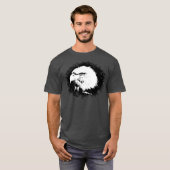 Aangepaste houtskool voor moderne elegant t-shirt (Voorkant volledig)