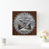 Aangepaste houtwerk zaagblad schaafmachine klok (Huis)