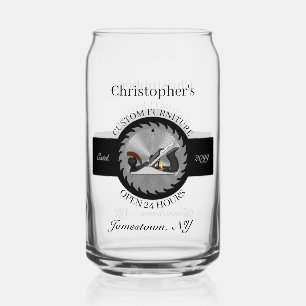 Aangepaste houtwerk Zaagblad Vliegtuig Drinkware B Blikvorm Glas