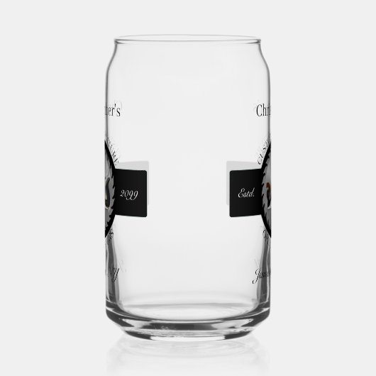 Aangepaste houtwerk Zaagblad Vliegtuig Drinkware B Blikvorm Glas (Links)