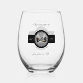 Aangepaste houtwerk Zaagblad Vliegtuig Drinkware C Wijnglas Zonder Voet (Voorkant)