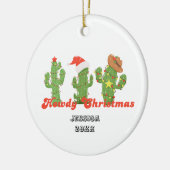Aangepaste Howdy Kerst Ornament (Links)