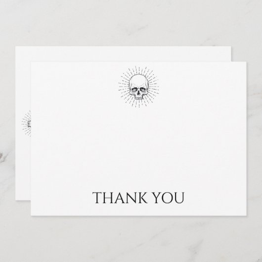 Aangepaste huid bedankkaart (Voorkant / Achterkant)