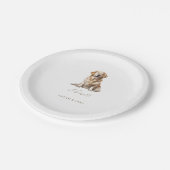 Aangepaste huisdier bruiloft servetten papieren bordje (Gekanteld)