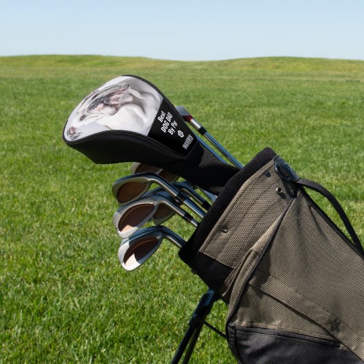 Aangepaste Huisdier Bulldog foto gepersonaliseerd Golfheadcover (Insitu)
