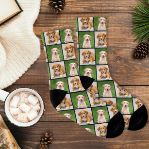 Aangepaste huisdier foto collage Hondenliefhebber Sokken