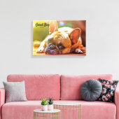 Aangepaste huisdier foto datums Memorial Afbeeldin Canvas Afdruk (Insitu (Woonkamer))