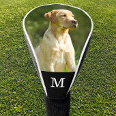 Aangepaste Huisdier Foto Elegant Monogram Geperson Golfheadcover