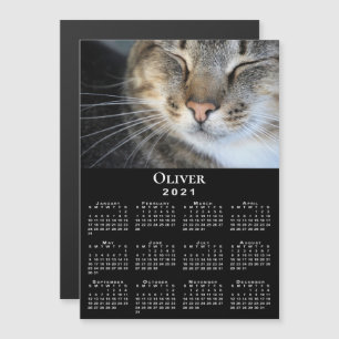 Aangepaste Huisdier Foto en Naam 2021 Kalender op