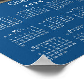 Aangepaste Huisdier Foto en Naam 2026 Kalender Bla Poster (Hoek)