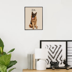 Aangepaste huisdier foto gepersonaliseerde hond poster