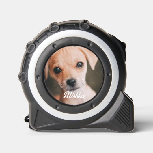 Aangepaste huisdier foto gepersonaliseerde hond rolmaat (Voorkant)