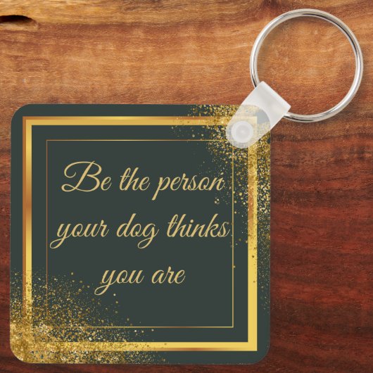 Aangepaste huisdier foto & Gezegde Sleutelhanger (Achterkant)