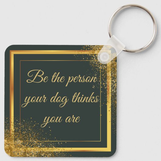 Aangepaste huisdier foto & Gezegde Sleutelhanger (Achterkant)