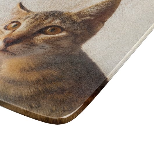 Aangepaste Huisdier Foto Kat Hond met Naam Quote S Snijplank (Hoek)