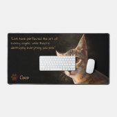 Aangepaste Huisdier Foto Kat Hond Sjabloon Bureaumat (Keyboard & Muis)