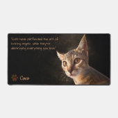 Aangepaste Huisdier Foto Kat Hond Sjabloon Bureaumat (Voorkant)