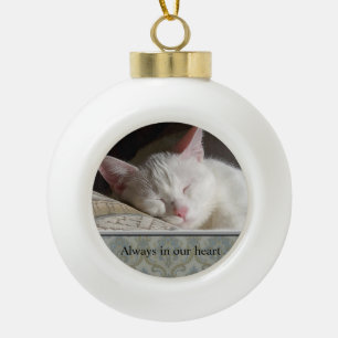 Aangepaste Huisdier Foto Keramische Bal Ornament