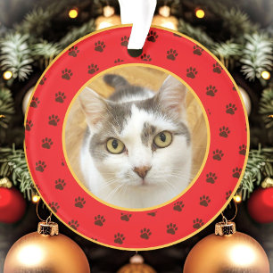 Aangepaste huisdier foto Kerstmis kerst ornament