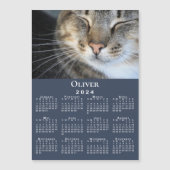 Aangepaste huisdier foto naam 2024 kalender marine (Voorkant)