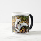 Aangepaste huisdier FOTO, NAAM Hondenliefhebbers P Magische Mok (Voorkant rechts)