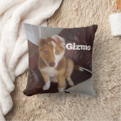 Aangepaste huisdier foto & naam kussen (Deken)