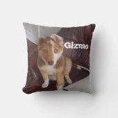 Aangepaste huisdier foto & naam kussen (Voorkant)