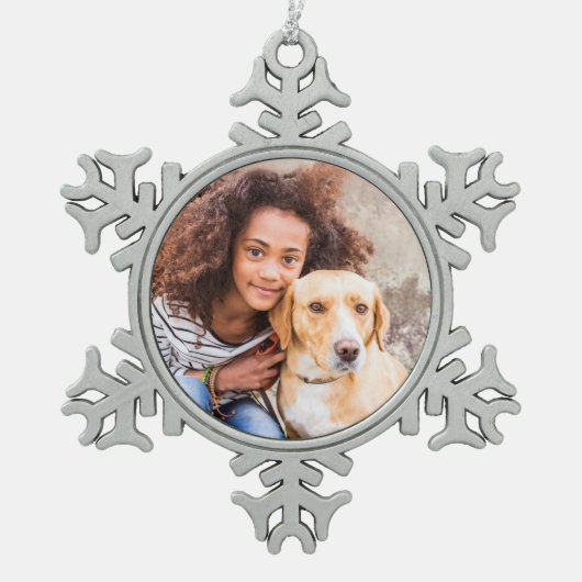 Aangepaste huisdier foto vakantie Ornament (Voorkant)