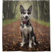 Aangepaste huisdier foto Voeg uw eigen Design foto Douchegordijn (Voorkant)