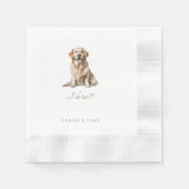 Aangepaste Huisdier Gemunt Trouwservetten Servet (Voorkant)