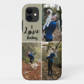 Aangepaste huisdier Hond Collage Foto iPhone Case (Achterkant)