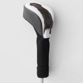 Aangepaste Huisdier Hond Foto Black Labrador Golfheadcover (Schuin)