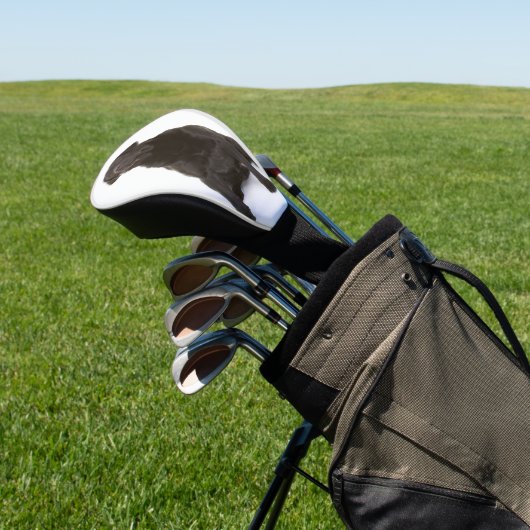 Aangepaste Huisdier Hond Foto Black Labrador Golfheadcover (Insitu)