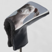 Aangepaste Huisdier Hond Foto Gepersonaliseerde Pu Golfheadcover (3/4 voorkant)